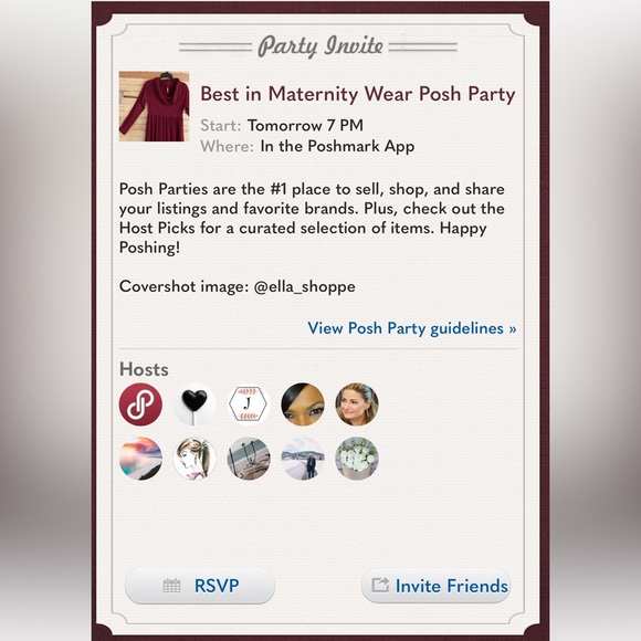 Co-hosting the "Best in Maternity Wear Posh Party" on Oct 19, 2023 16:00 PM PDT. - Picture 4 of 4